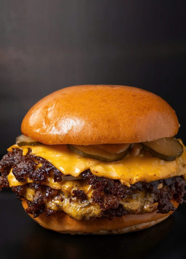 Selected burger real reference image